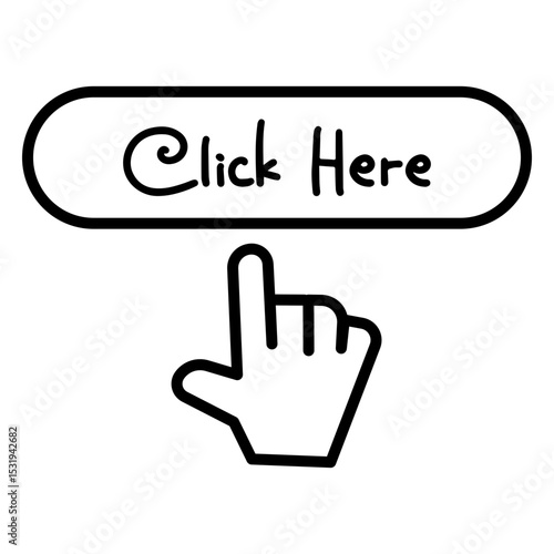 Click Here Button Vector