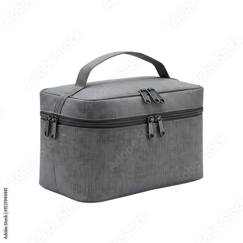 Gray Cosmetic Case: Perfect Travel Companion