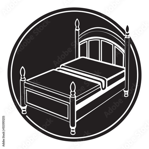  daybed icon silhouette vector illustration design
