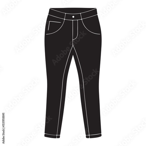 jeans sketch silhouette vector illustration
