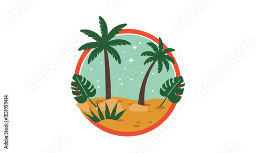 Coconut trees in tropical areas 