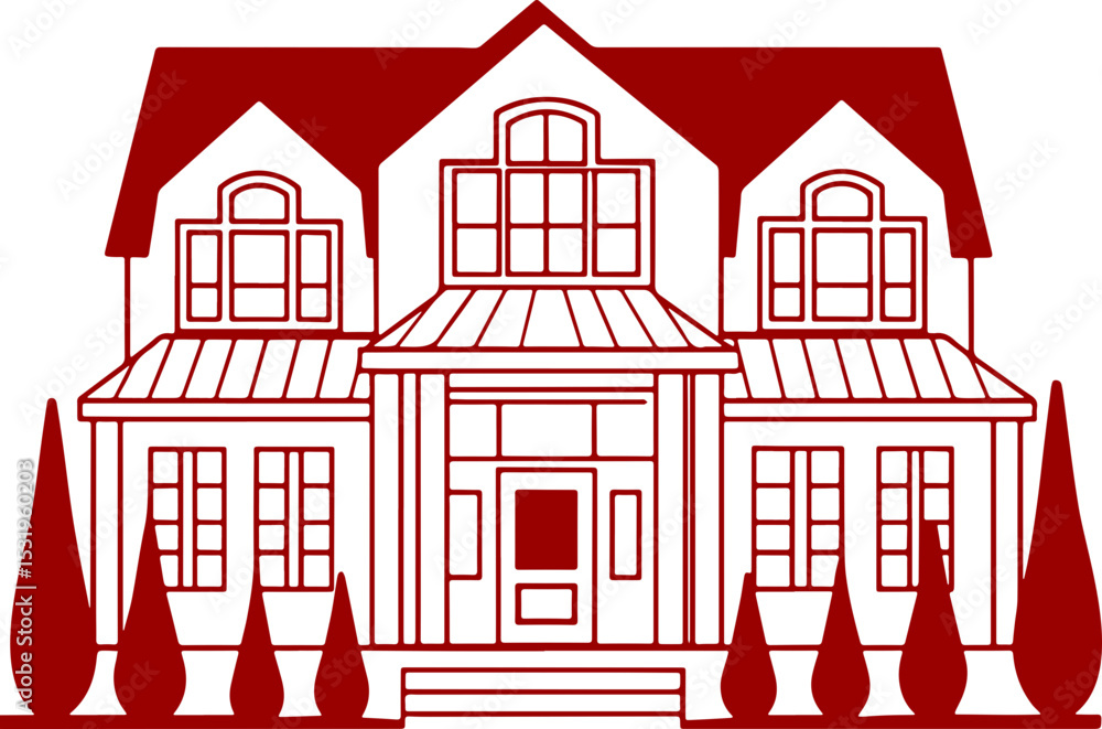 Fototapeta premium home icon transparent vector