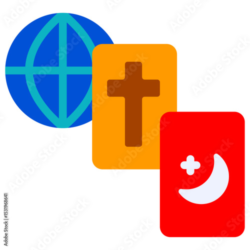 Photography religion flat icon