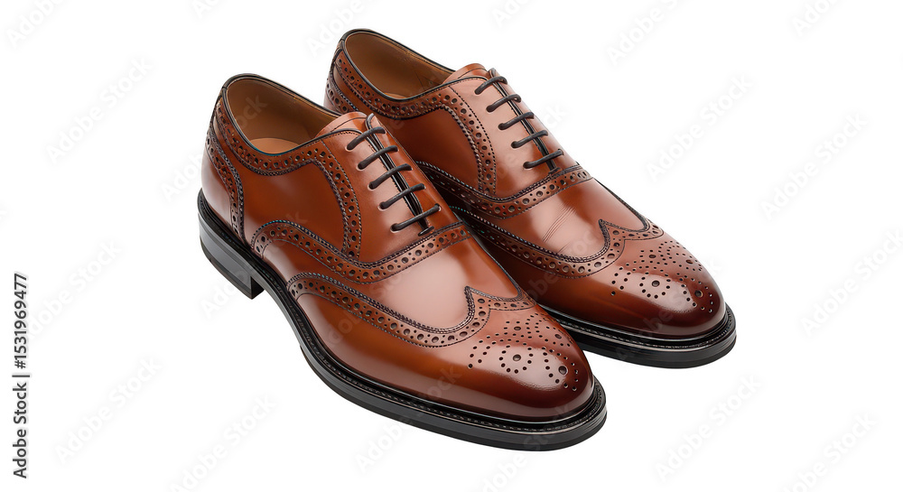 Brown leather brogue shoes Brown leather brogue shoes