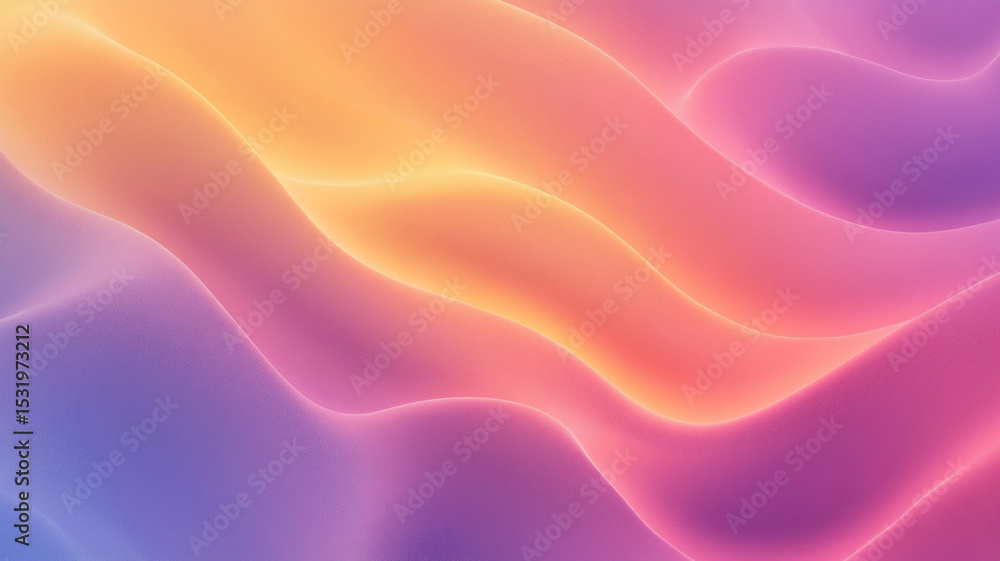 Obraz premium Aesthetic background featuring flowing, multicolored waves with fine