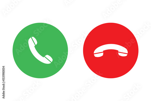 Phone icon in flat style isolated on white background. Vector phone call sign. Handset with waves. Telephone symbol. Vector illustration. EPS file 52.