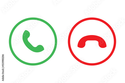 Phone icon in flat style. Vector illustration on isolated background.