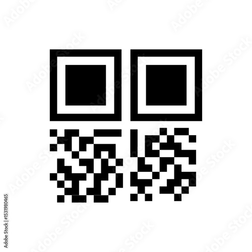 QR icon. White background.