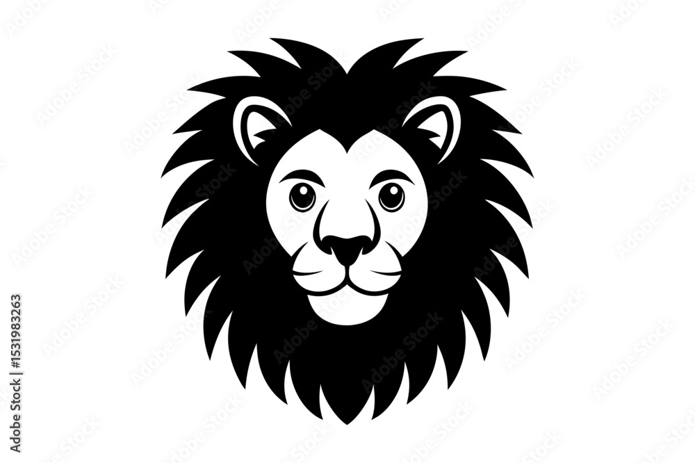 Obraz premium lion head vector