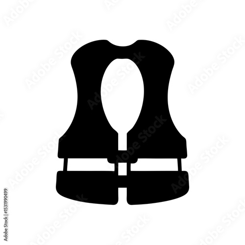 Vector illustration of a safety life jacket equipment for water sports