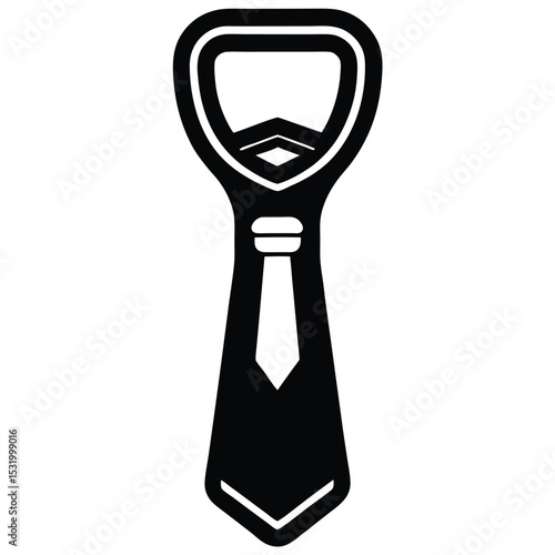 flight attendant element isolated bottle opener on white background