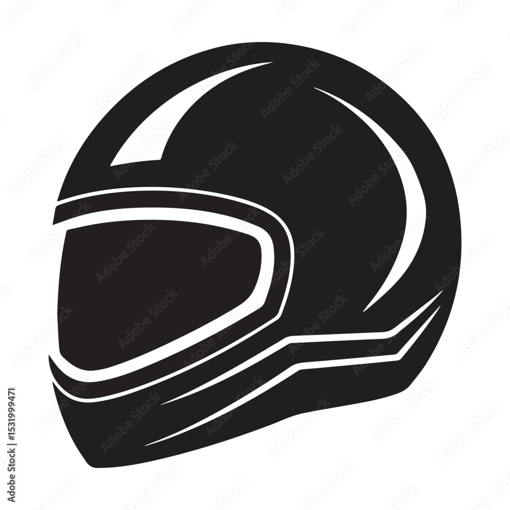 Fototapeta premium helmet and goggles icon silhouette vector illustration 