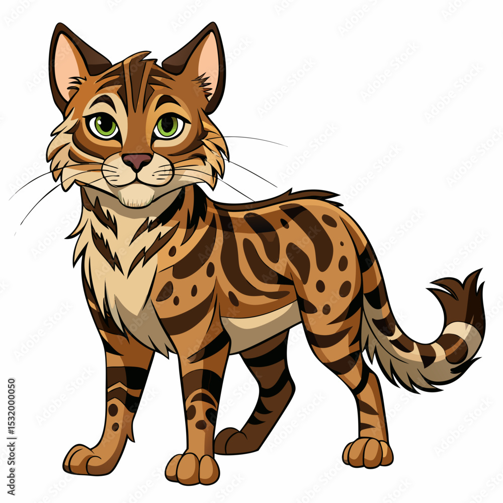 Obraz premium vector illustration of a cat
