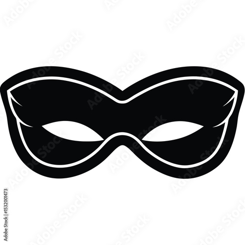 flight attendant element isolated eye mask on white background