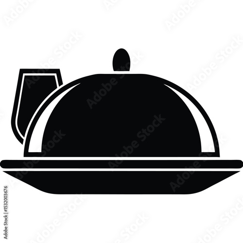 flight attendant element isolated meal tray on white background