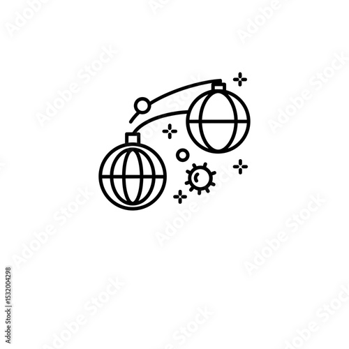 Black Lined Sky Orb Flail Icon