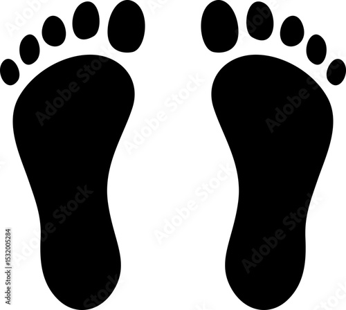 Human Footprint Illustration