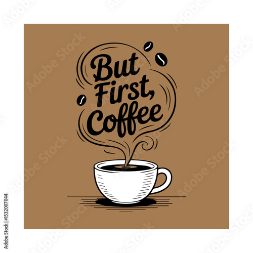 Coffee is my life typography Coffee t-shirt design