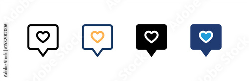 Feedback icon set multiple style collection. Vector illustration.