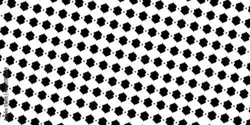 Seamless pattern with geometric shape. Black and White Geometric Pattern Background .