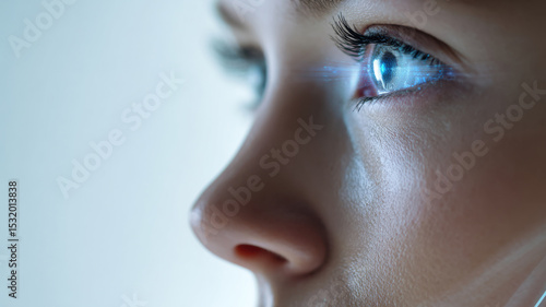 Close-up of AI assistant using 5G signal