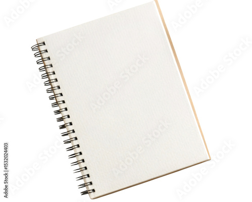 Spiral Notebook with Blank Pages isolated on transparent background
