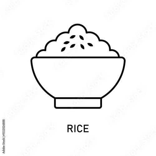 Icon a rice, isolated against a clean background.