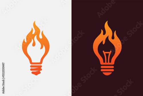 Burning Lightbulb Creative Idea and Innovation