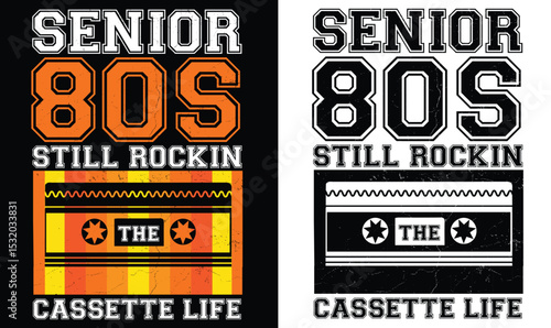 Senior 1980s, 80s, 70s, 1975 graduate t-shirt design, high school or college graduate event or party t-shirt Design, Graduation T-Shirt Design.