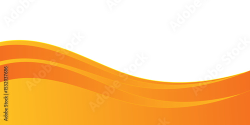 orange and white business wave banner background. modern trendy design