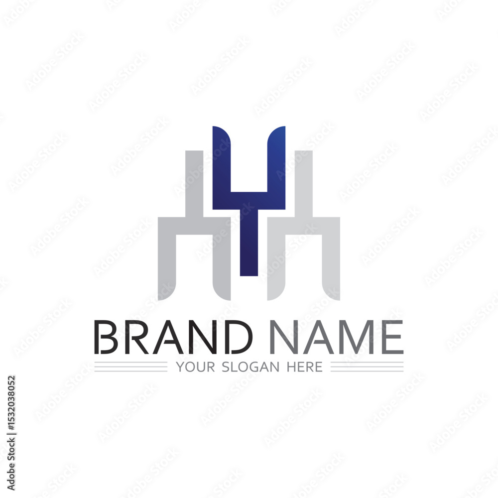 Fototapeta premium Abstract Y Logo Design Featuring Bold Shapes and Smooth Lines for Tech Companies