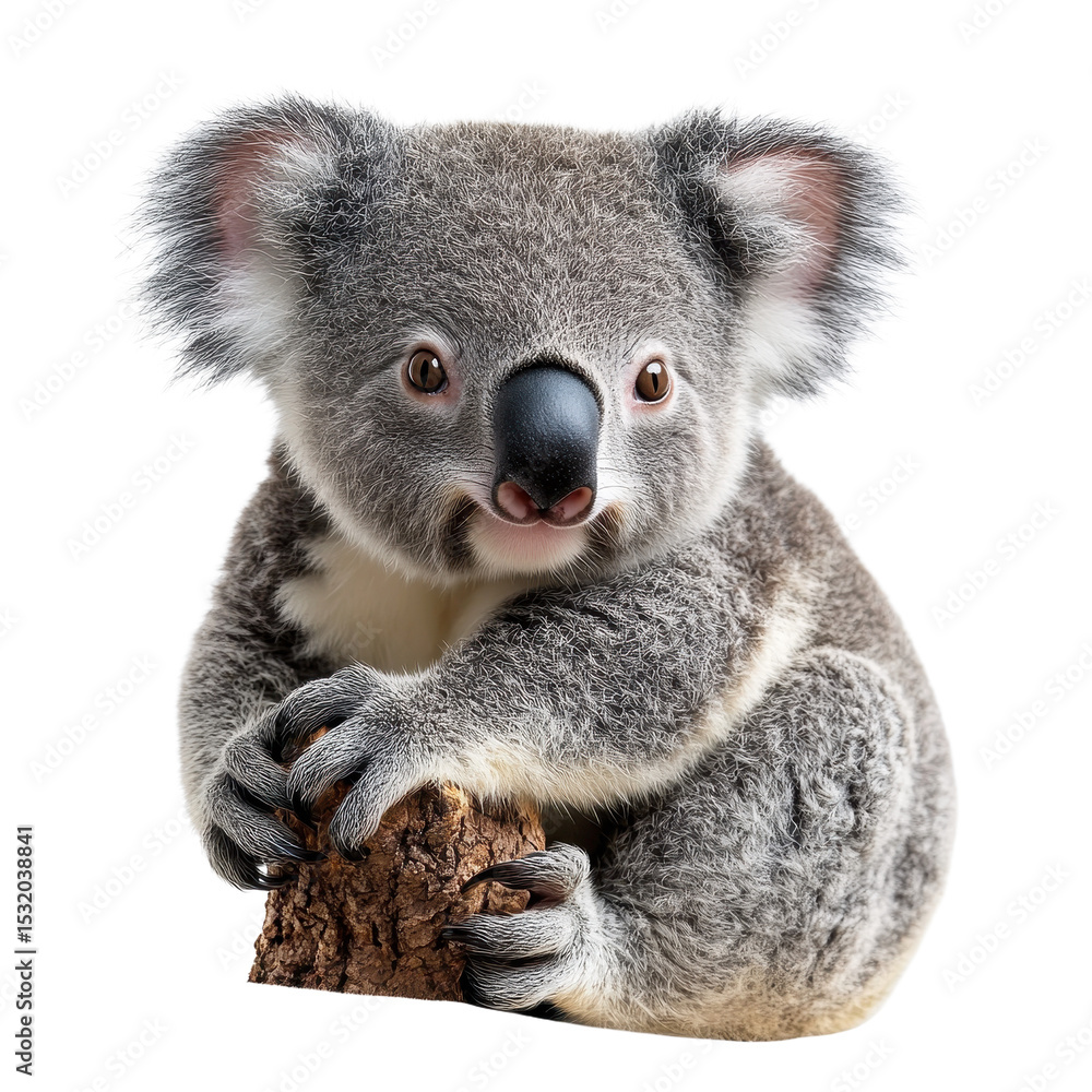 Naklejka premium Koala isolated on transparent background.