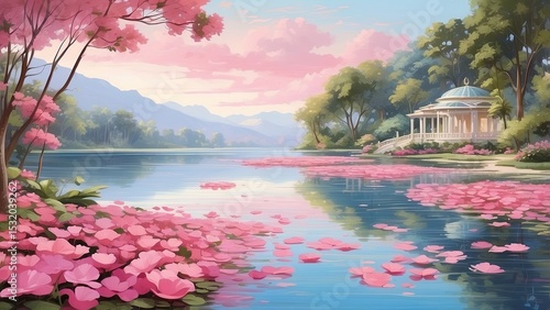 Fototapeta Naklejka Na Ścianę i Meble -  Infrared Vision of Plitvice Lakes National Park