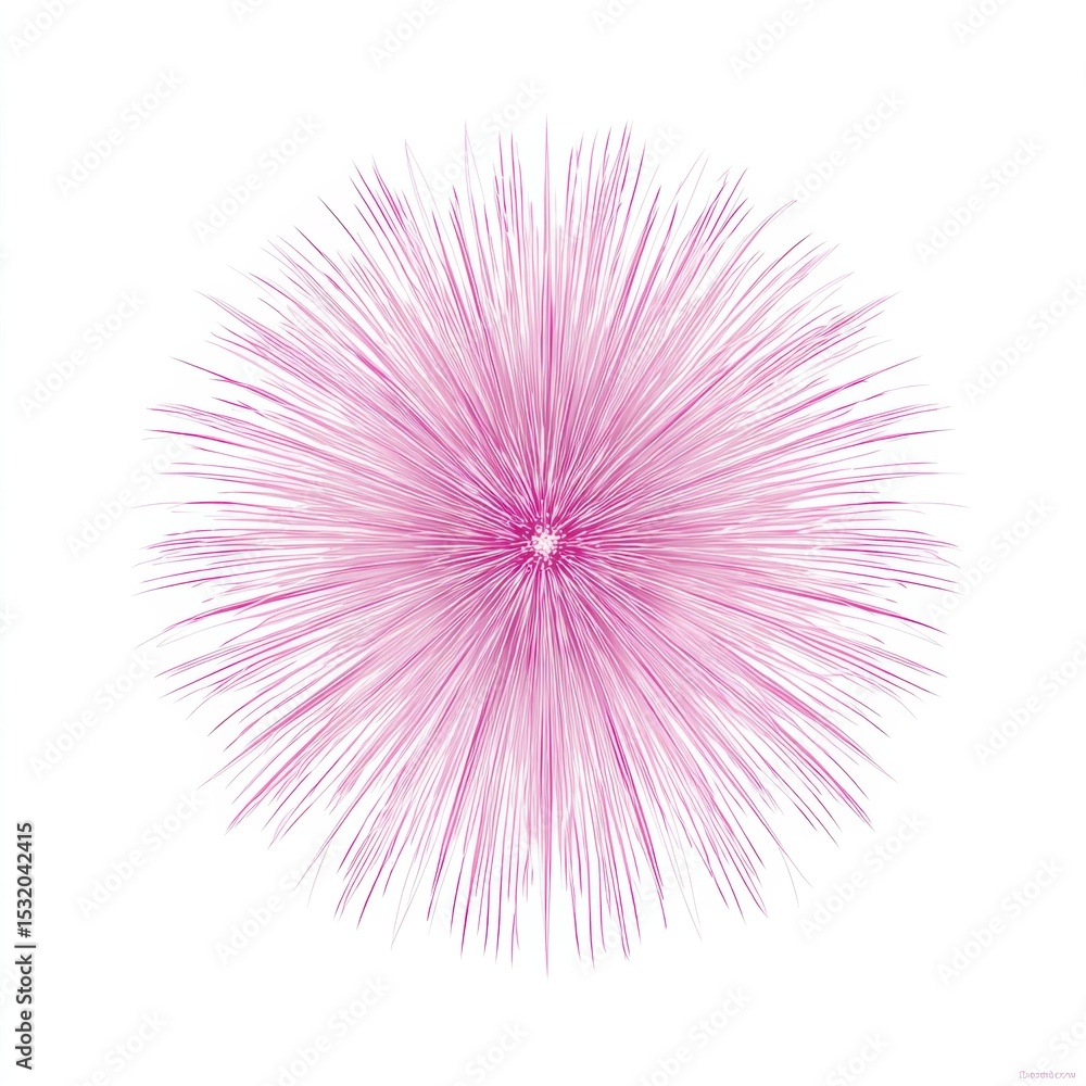 Obraz premium Pink abstract burst, vibrant pink explosion, dynamic brush strokes, artistic illustration