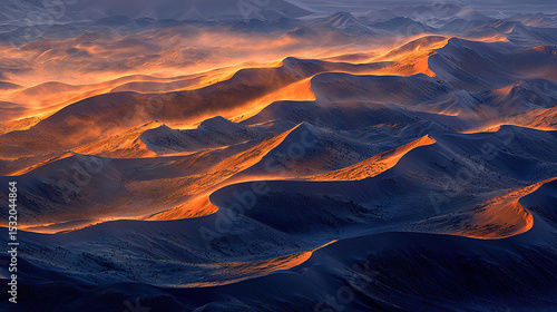 Desert landscape background. Sand dunes.