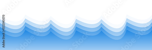Gradient Scalloped Layers – Abstract Minimalist Wave Pattern