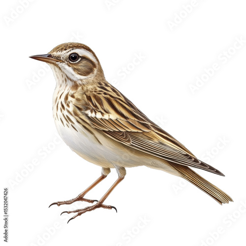 Skylark isolated on transparent background.