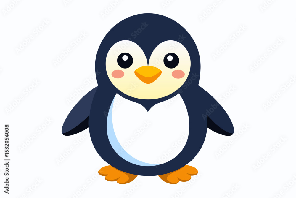 Fototapeta premium Cute cartoon lynx character with big green eyes and fluffy tail, illustrated in a vibrant and friendly style. Perfect for children's books, educational materials.