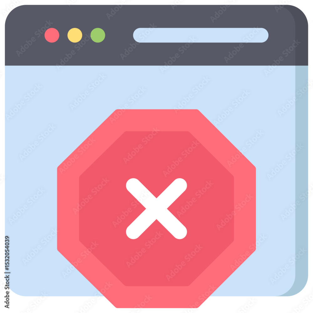 Fototapeta premium Ad Blocker Icon