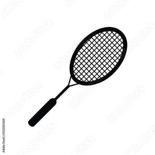 badminton racket and shuttlecock