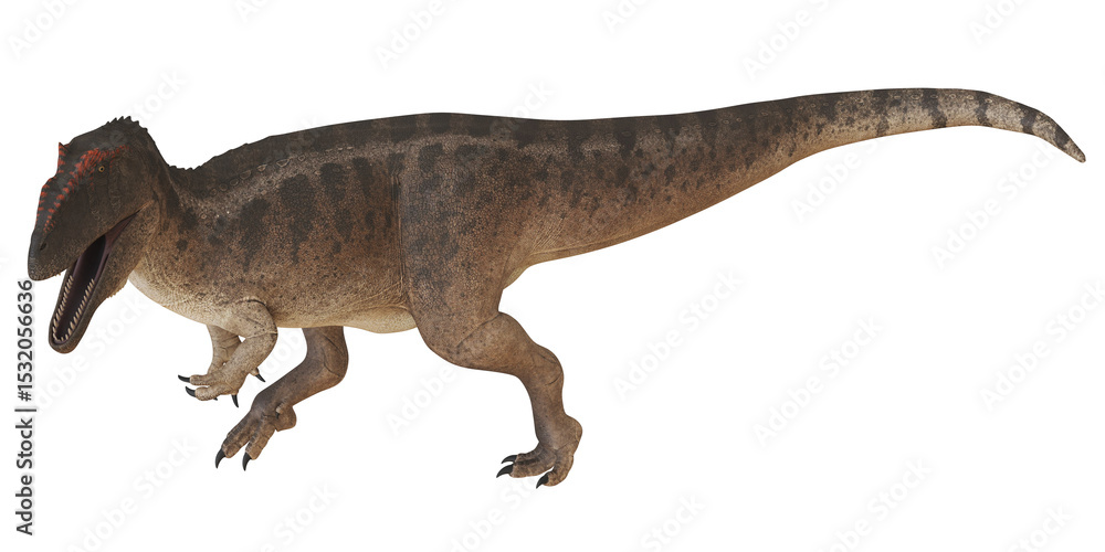 Naklejka premium Baryonyx dinosaur in a dynamic pose