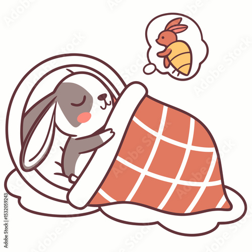 Snug Sticker Vector | Generative AI & Linocut Silhouette Design