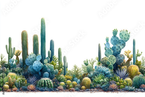 Contemporary Desert Plant Design for Interior Art Spaces