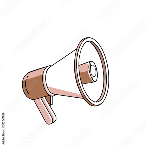 Megaphone Announcement Icon for Marketing Materials, Social Media Campaigns, Event Promotions, Public Relations Content and Communication Design