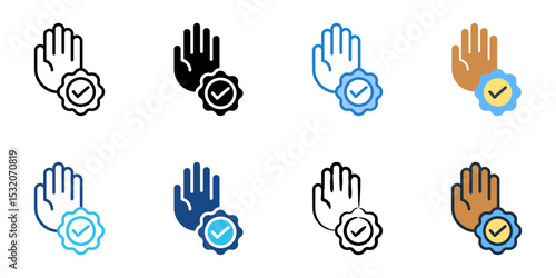 Honest icon set multiple style collection 
