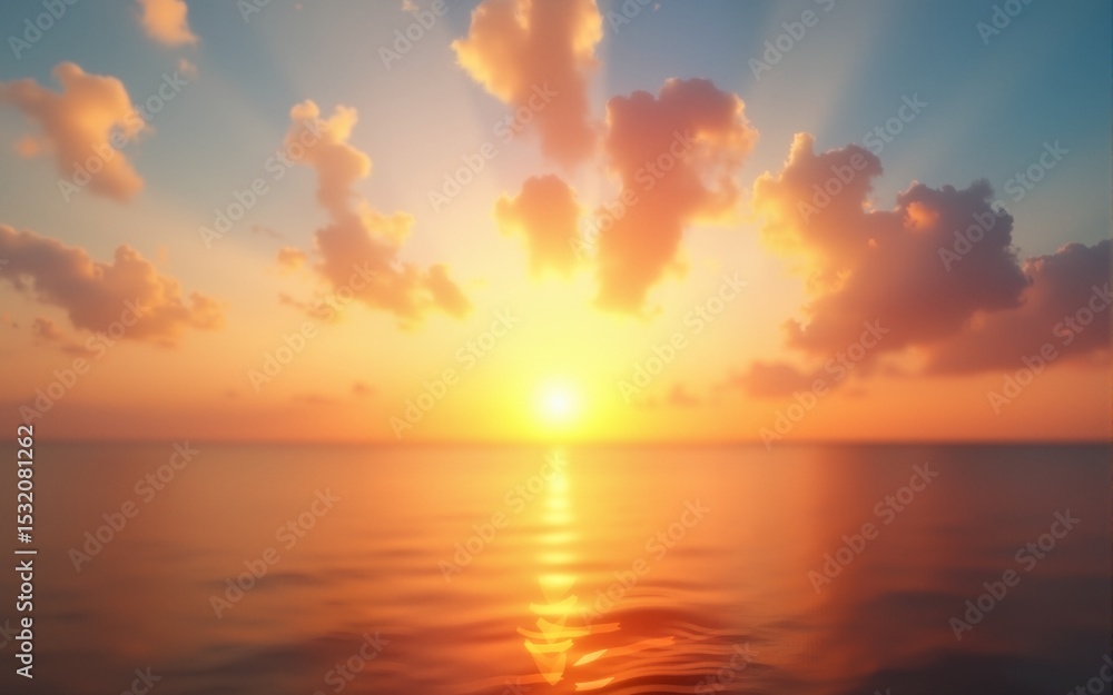 Fototapeta premium Summer sky background on sunset. High quality