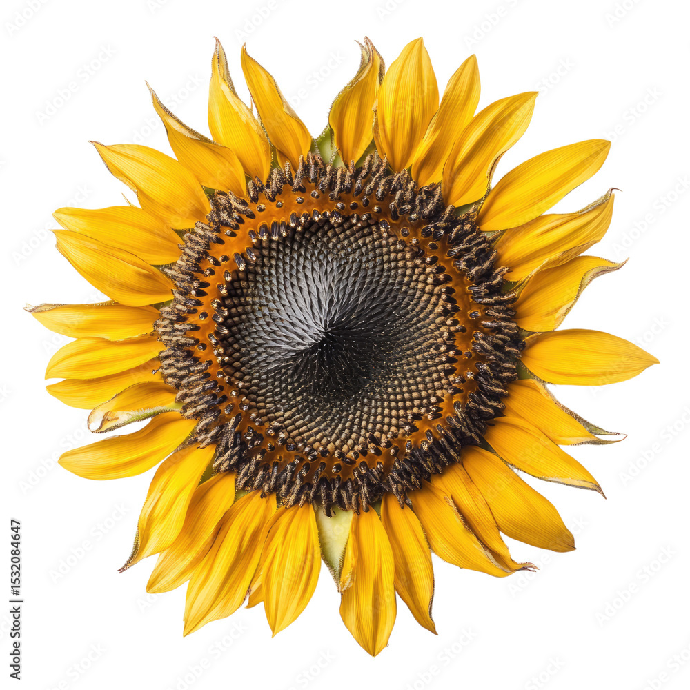 Fototapeta premium Sunflower Seed on isolated transparent cutout PNG Background