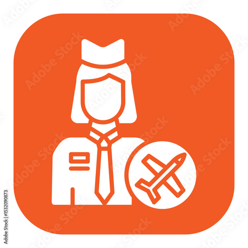 Flight Attendant Icon