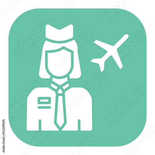 Air Hostess Icon