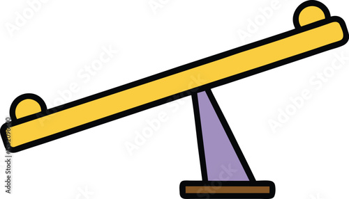  balance beam doodle illustration for school sport 